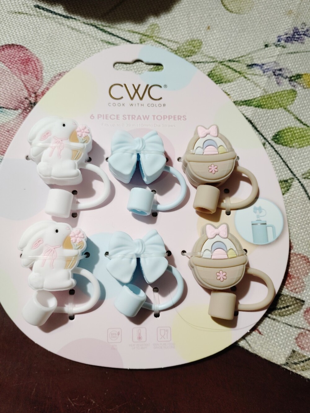 CWC 6-piece straw topper set - Picture 3 of 5